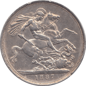 1887 CROWN ( GVF ) - WORLD COINS - Cambridgeshire Coins