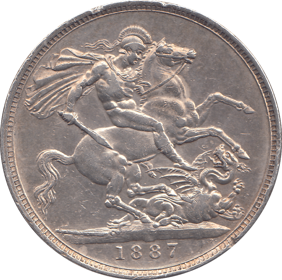 1887 CROWN ( GVF ) - WORLD COINS - Cambridgeshire Coins