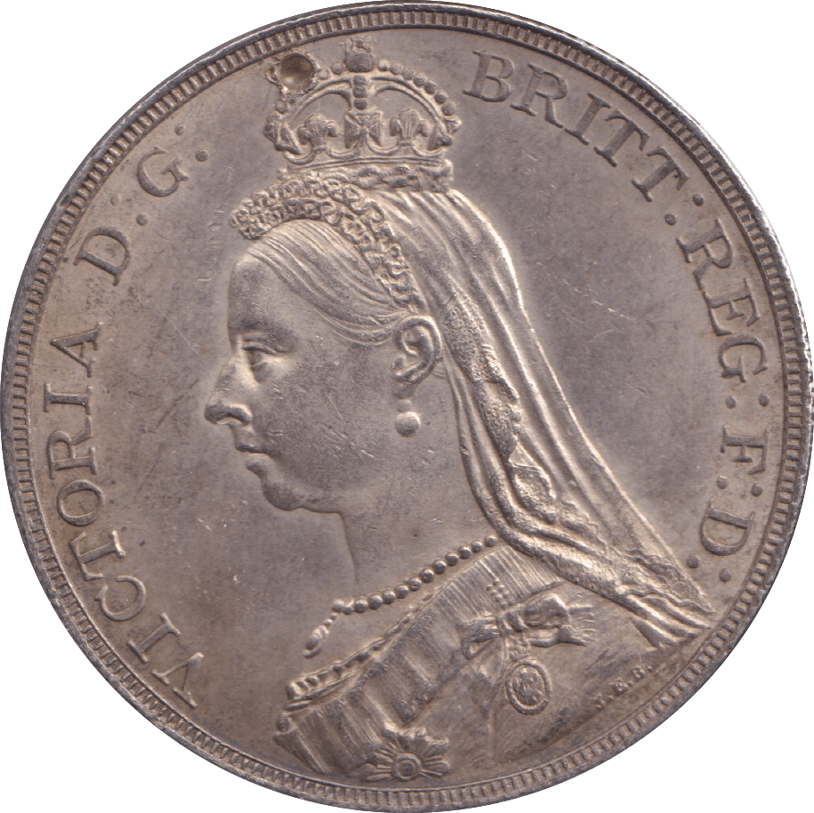 1887 CROWN ( UNC ) - CROWN - Cambridgeshire Coins