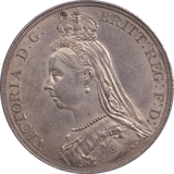 1887 CROWN ( UNC ) - CROWN - Cambridgeshire Coins