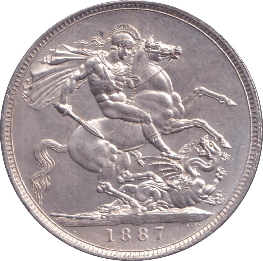 1887 CROWN ( UNC ) - CROWN - Cambridgeshire Coins