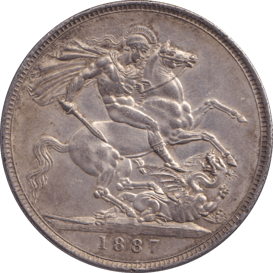 1887 CROWN ( UNC ) - CROWN - Cambridgeshire Coins