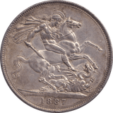 1887 CROWN ( UNC ) - CROWN - Cambridgeshire Coins