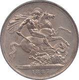 1887 CROWN ( UNC ) - CROWN - Cambridgeshire Coins