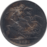 1887 CROWN ( UNC ) - CROWN - Cambridgeshire Coins