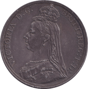 1887 CROWN ( VF ) - CROWN - Cambridgeshire Coins