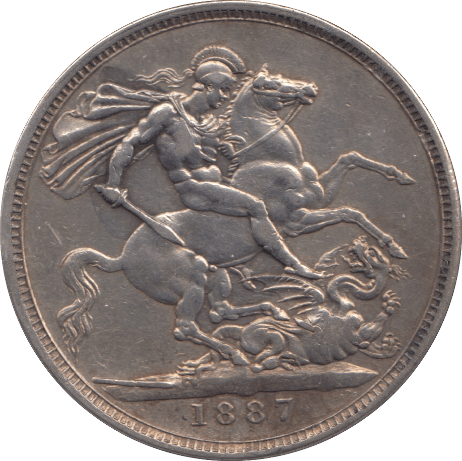 1887 CROWN ( VF ) - CROWN - Cambridgeshire Coins