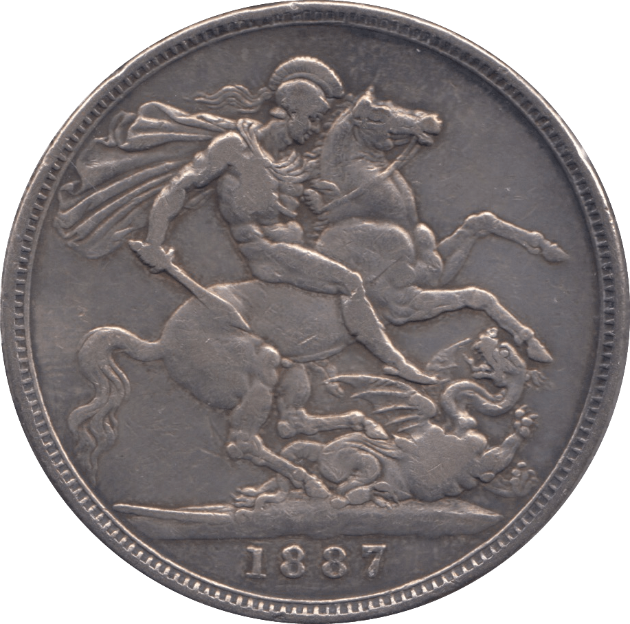 1887 CROWN ( VF ) - CROWN - Cambridgeshire Coins