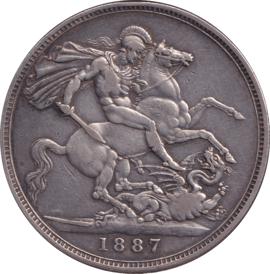 1887 CROWN ( VF ) - CROWN - Cambridgeshire Coins