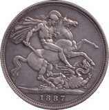 1887 CROWN ( VF ) - CROWN - Cambridgeshire Coins