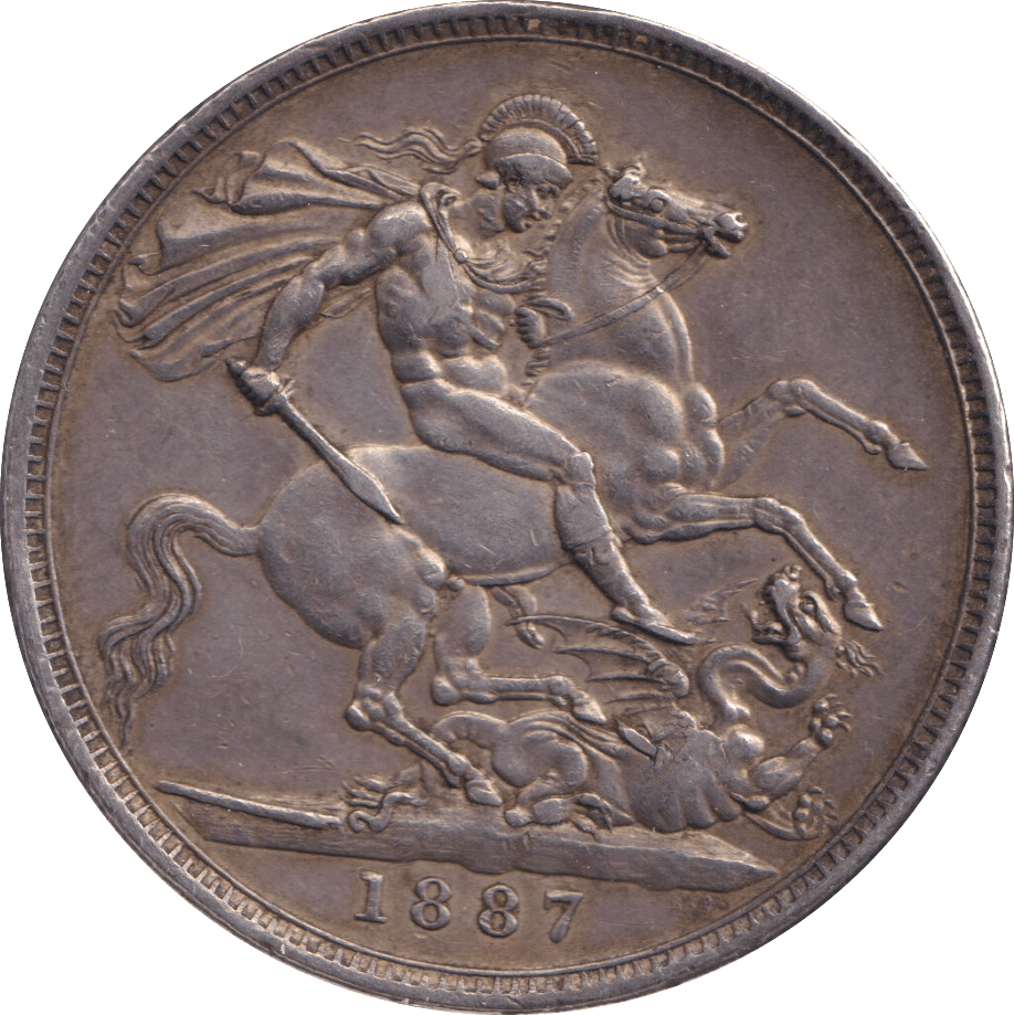 1887 CROWN ( VF ) - CROWN - Cambridgeshire Coins