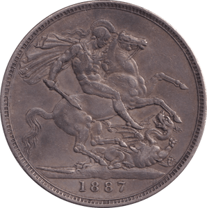 1887 CROWN ( VF ) - Crown - Cambridgeshire Coins