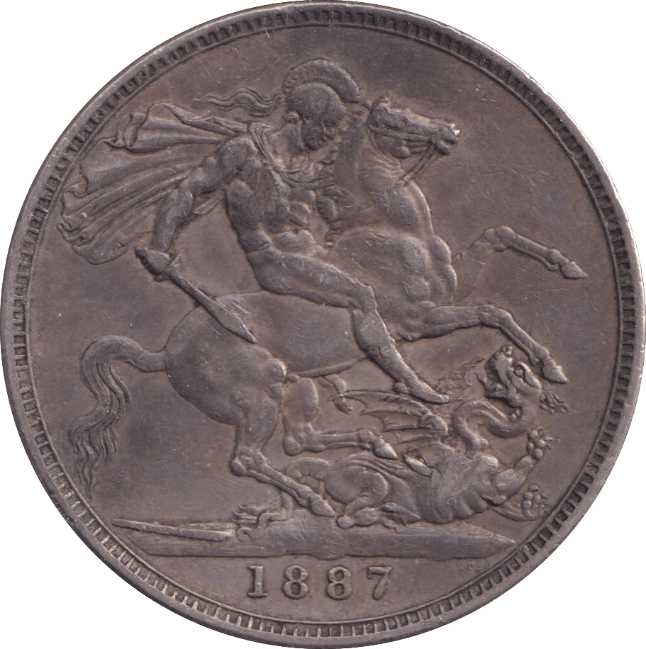 1887 CROWN ( VF ) - Crown - Cambridgeshire Coins