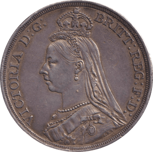 1887 CROWN ( VF ) - CROWN - Cambridgeshire Coins