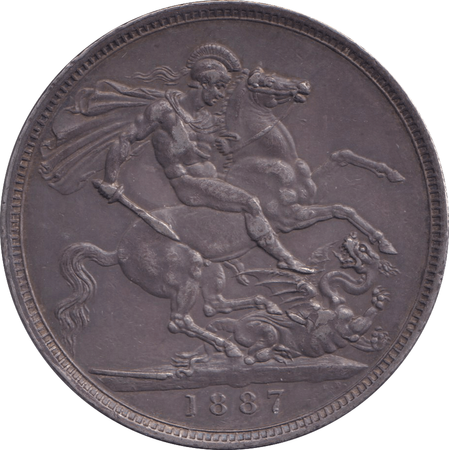 1887 CROWN ( VF ) - CROWN - Cambridgeshire Coins
