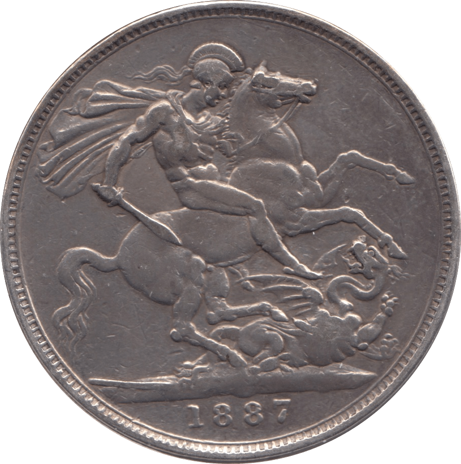 1887 CROWN ( VF ) - CROWN - Cambridgeshire Coins
