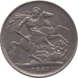 1887 CROWN ( VF ) - CROWN - Cambridgeshire Coins
