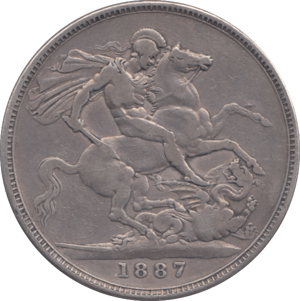 1887 CROWN ( VF ) - CROWN - Cambridgeshire Coins