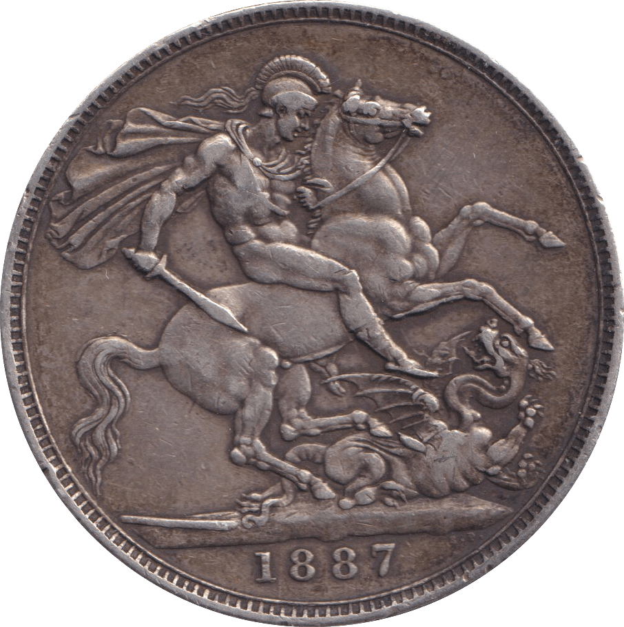 1887 CROWN ( VF ) - FLORIN - Cambridgeshire Coins