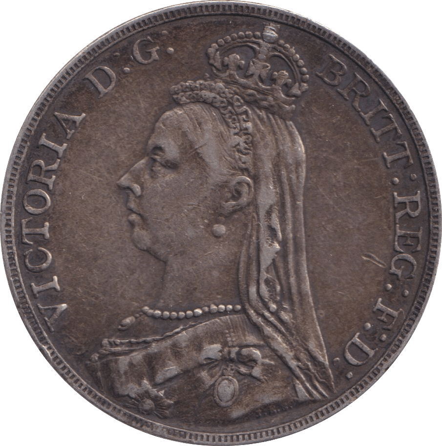 1887 CROWN ( VF ) - FLORIN - Cambridgeshire Coins