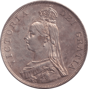 1887 DOUBLE FLORIN ( AUNC ) 1 - DOUBLE FLORIN - Cambridgeshire Coins