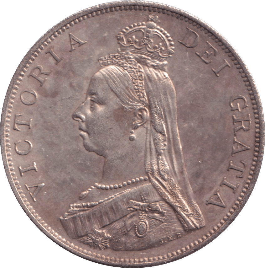1887 DOUBLE FLORIN ( AUNC ) 1 - DOUBLE FLORIN - Cambridgeshire Coins