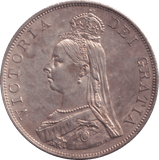 1887 DOUBLE FLORIN ( AUNC ) 1 - DOUBLE FLORIN - Cambridgeshire Coins