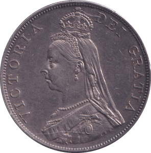 1887 DOUBLE FLORIN ( AUNC ) - DOUBLE FLORIN - Cambridgeshire Coins