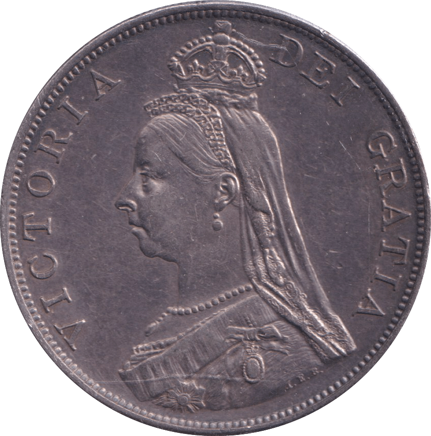 1887 DOUBLE FLORIN ( AUNC ) - DOUBLE FLORIN - Cambridgeshire Coins