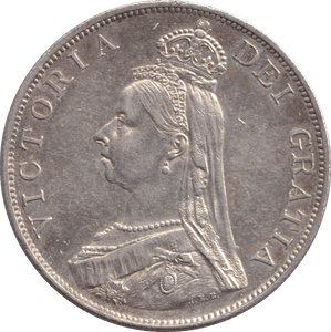 1887 DOUBLE FLORIN ( AUNC ) - DOUBLE FLORIN - Cambridgeshire Coins