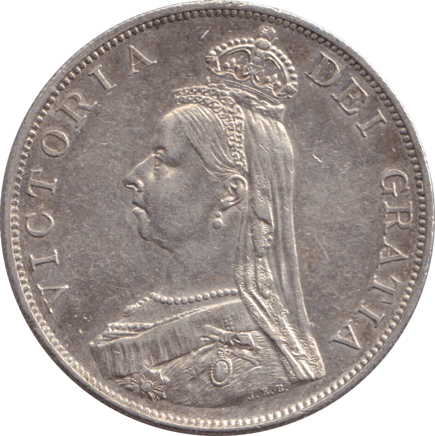 1887 DOUBLE FLORIN ( AUNC ) - DOUBLE FLORIN - Cambridgeshire Coins