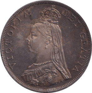 1887 DOUBLE FLORIN ( AUNC ) - DOUBLE FLORIN - Cambridgeshire Coins