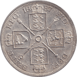 1887 DOUBLE FLORIN ( AUNC ) - DOUBLE FLORIN - Cambridgeshire Coins