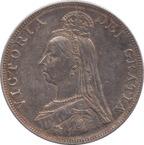 1887 DOUBLE FLORIN ( AUNC ) - DOUBLE FLORIN - Cambridgeshire Coins