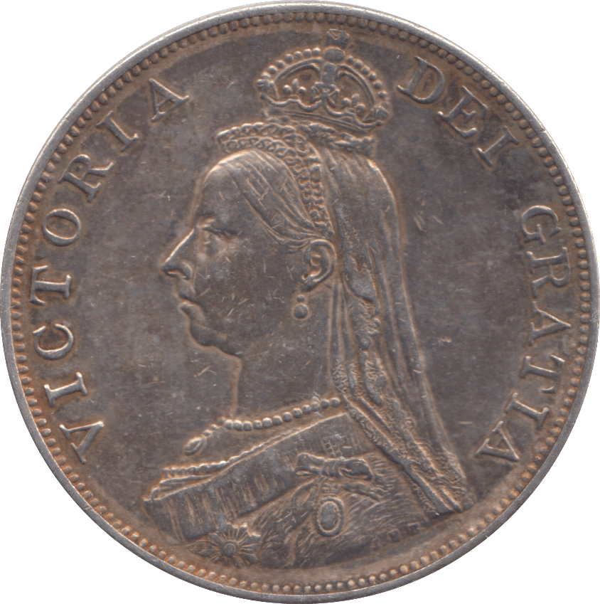 1887 DOUBLE FLORIN ( AUNC ) - DOUBLE FLORIN - Cambridgeshire Coins