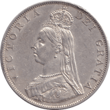 1887 DOUBLE FLORIN ( AUNC ) - DOUBLE FLORIN - Cambridgeshire Coins