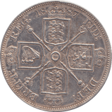 1887 DOUBLE FLORIN ( AUNC ) - DOUBLE FLORIN - Cambridgeshire Coins
