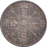 1887 DOUBLE FLORIN ( EF ) 18 - DOUBLE FLORIN - Cambridgeshire Coins