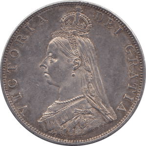 1887 DOUBLE FLORIN ( EF ) 18 - DOUBLE FLORIN - Cambridgeshire Coins