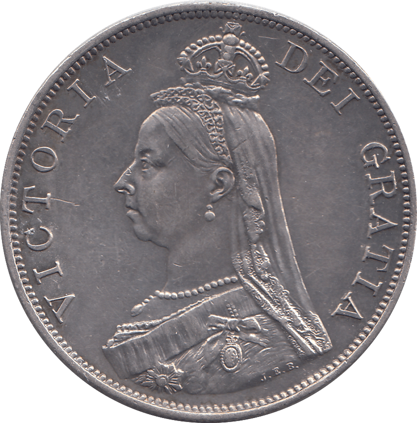 1887 DOUBLE FLORIN ( EF ) 19 - DOUBLE FLORIN - Cambridgeshire Coins