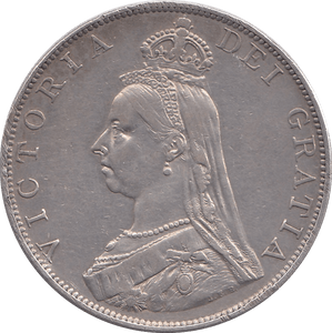 1887 DOUBLE FLORIN ( EF ) 6 - DOUBLE FLORIN - Cambridgeshire Coins