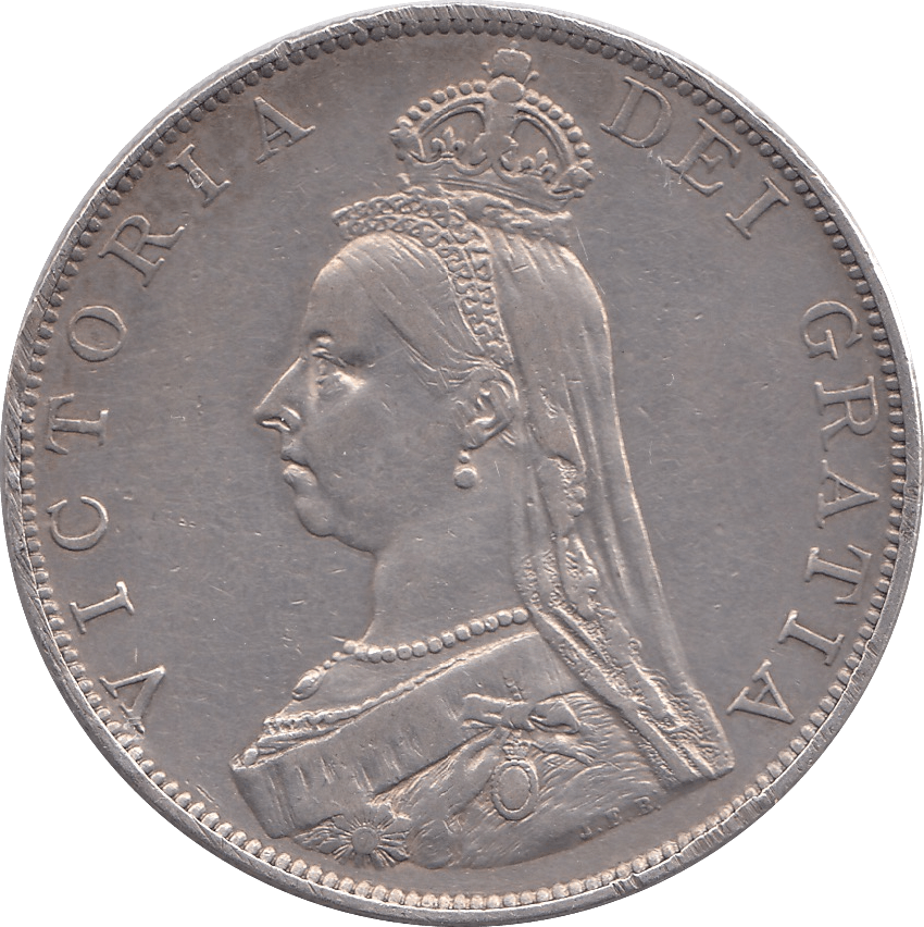 1887 DOUBLE FLORIN ( EF ) 6 - DOUBLE FLORIN - Cambridgeshire Coins