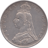 1887 DOUBLE FLORIN ( EF ) 6 - DOUBLE FLORIN - Cambridgeshire Coins