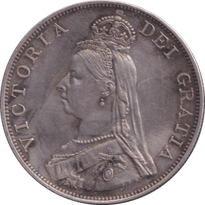 1887 DOUBLE FLORIN ( EF ) - DOUBLE FLORIN - Cambridgeshire Coins