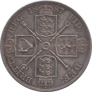 1887 DOUBLE FLORIN ( EF ) - Double Florin - Cambridgeshire Coins