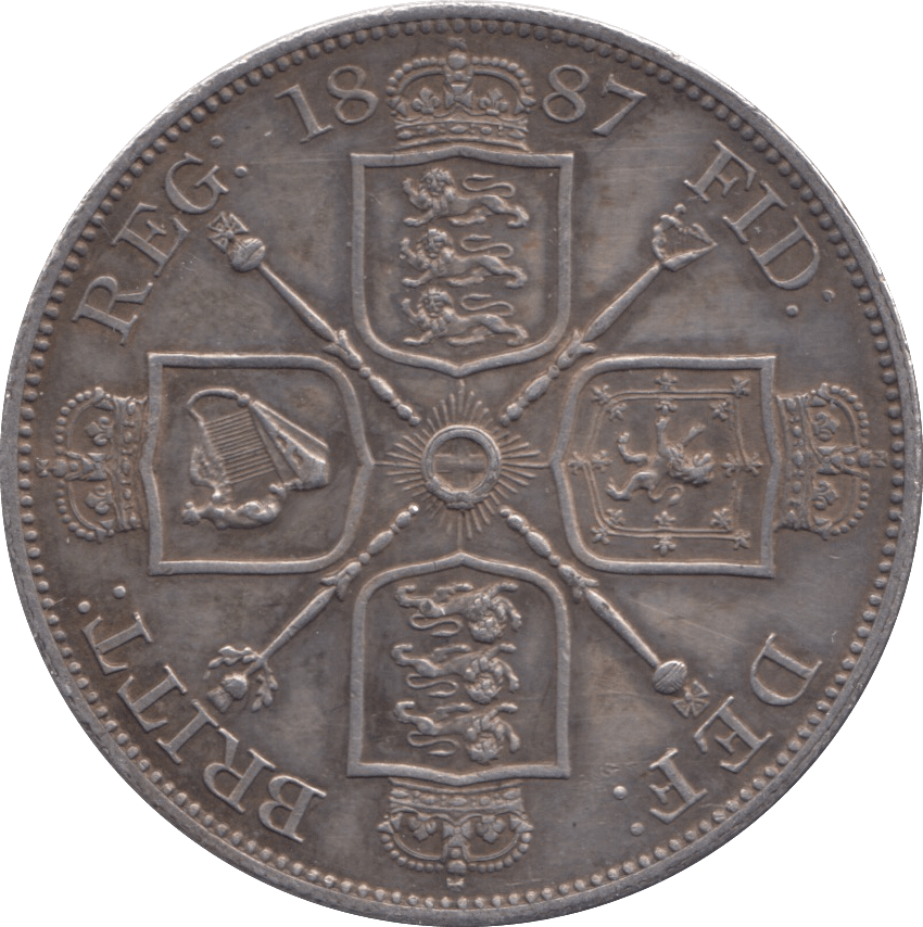1887 DOUBLE FLORIN ( EF ) - Double Florin - Cambridgeshire Coins