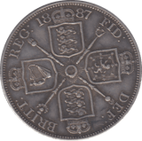 1887 DOUBLE FLORIN ( EF ) - DOUBLE FLORIN - Cambridgeshire Coins