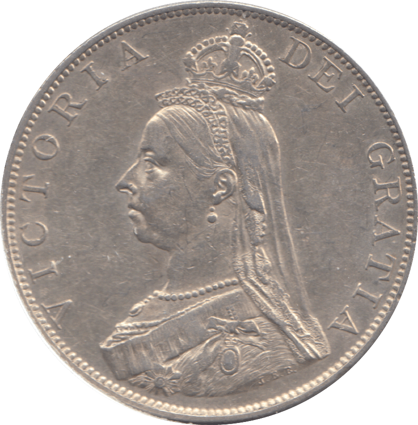 1887 DOUBLE FLORIN ( EF ) - DOUBLE FLORIN - Cambridgeshire Coins