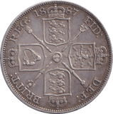 1887 DOUBLE FLORIN ( EF ) - DOUBLE FLORIN - Cambridgeshire Coins