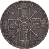 1887 DOUBLE FLORIN ( EF ) - DOUBLE FLORIN - Cambridgeshire Coins